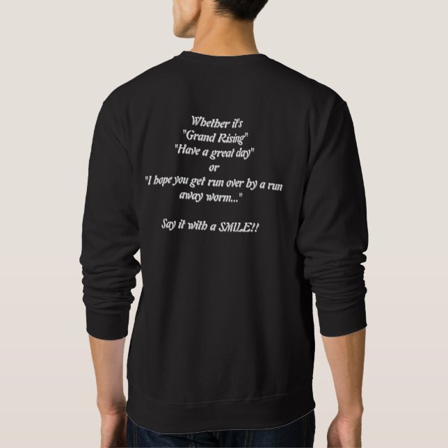 Say it with a SMILE Sweatshirt (Back)