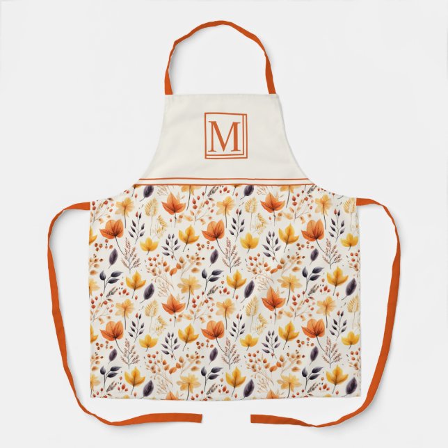 Say it with fall leaves 2 - Customised Apron (Front)