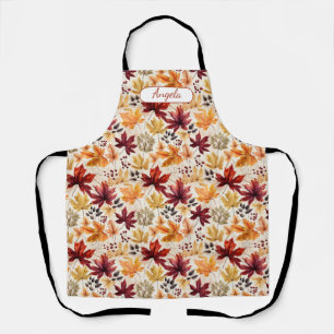 Say it with fall leaves 3 - Customised Apron