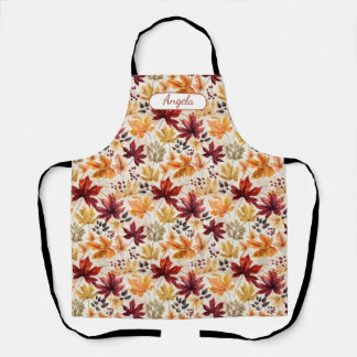 Say it with fall leaves 3 - Customised Apron