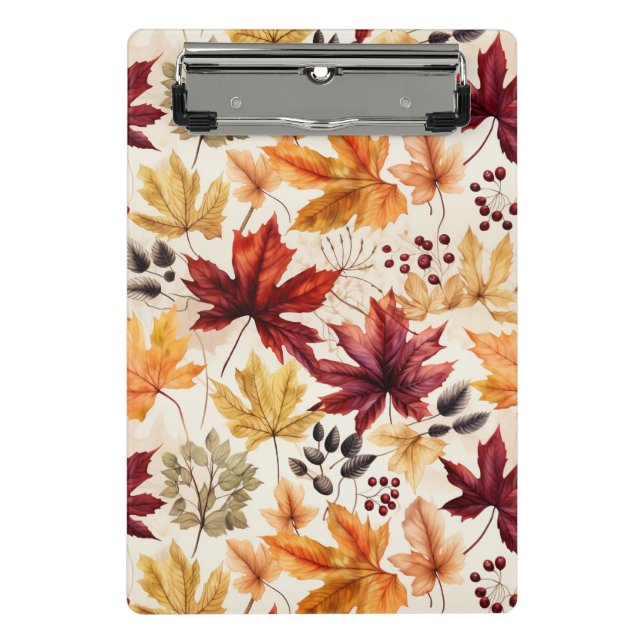 Say it with fall leaves 3 - mini clipboard (Front)