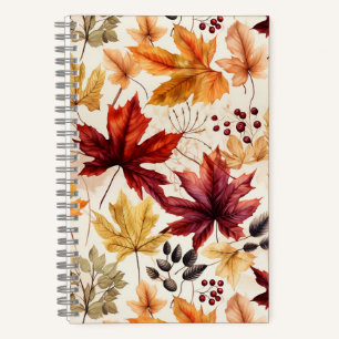 Say it with fall leaves 3 - notebook
