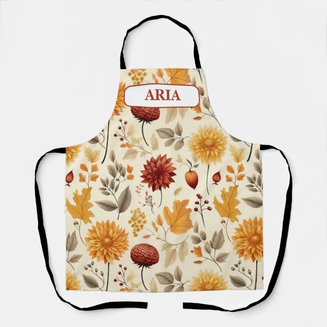 Say it with fall leaves - Customised Apron (Front)
