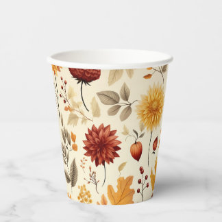 Say it with fall leaves - Paper cup