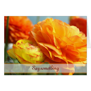 Say it with flowers