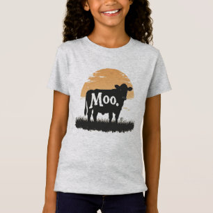 Say Moo — Cute Cow Silhouette T-Shirt