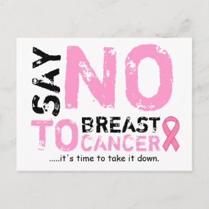 say no to breast cancer post card