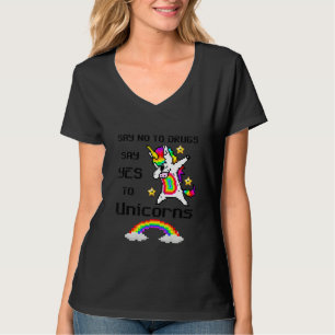 Say No To Drugs Say Yes to Unicorn Red Ribbon Week T-Shirt