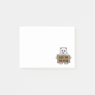 Say no to Fur Post-it Notes