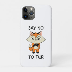 Say no to Fur - Sad Fox Case-Mate iPhone Case