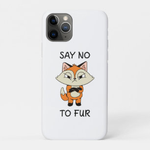 Say no to Fur - Sad Fox Case-Mate iPhone Case