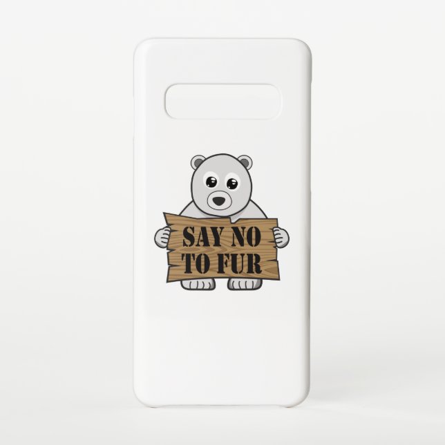 Say no to Fur Samsung Galaxy Case (Back)