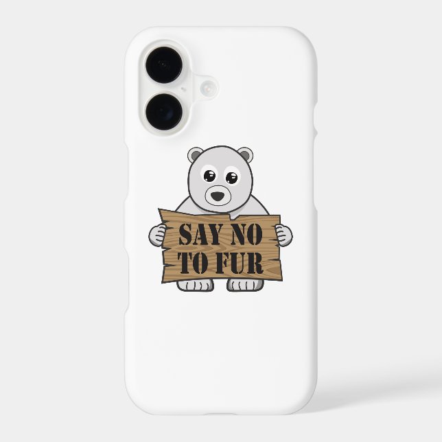 Say no to Fur Samsung Galaxy Case (Back)