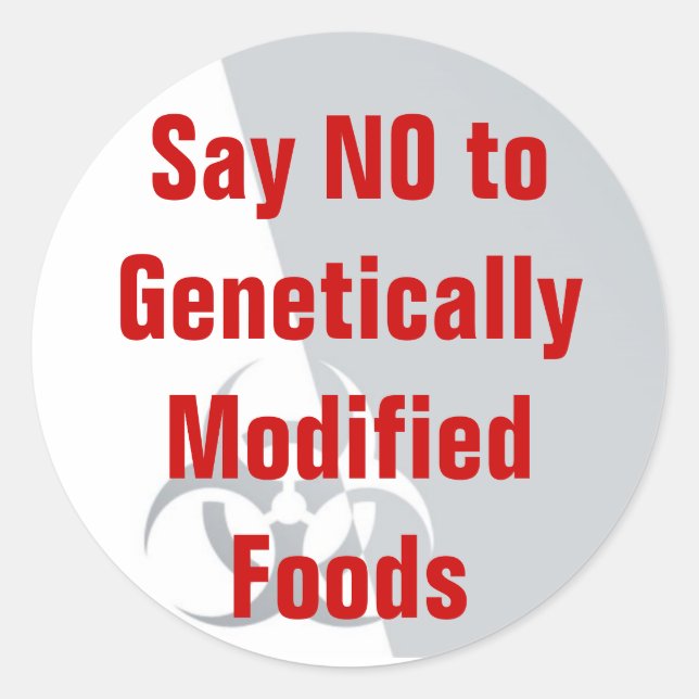 say no to GMF stickers (Front)