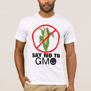 Say No To GMO Death Skull Corn Cob T-Shirt