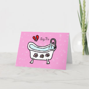 Say No to Love Anti Valentines Day Card