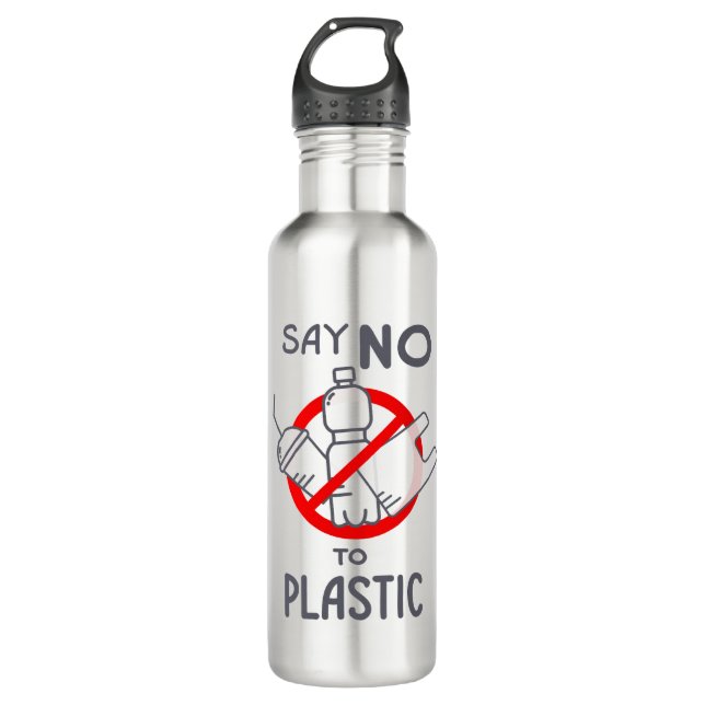 Say No To Plastic 710 Ml Water Bottle (Front)
