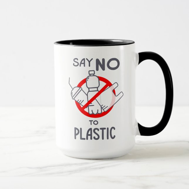 Say No To Plastic Mug (Right)