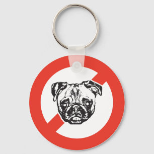 Say No to Pugs Key Ring