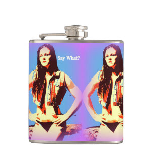 say what bikini girl hip flask