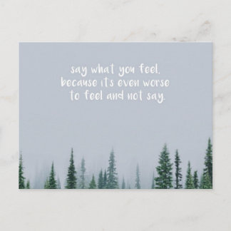 Say What You Feel Postcard