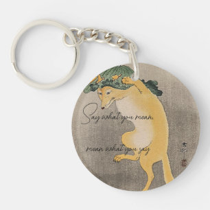 Say what you mean, mean what you say - quote key ring