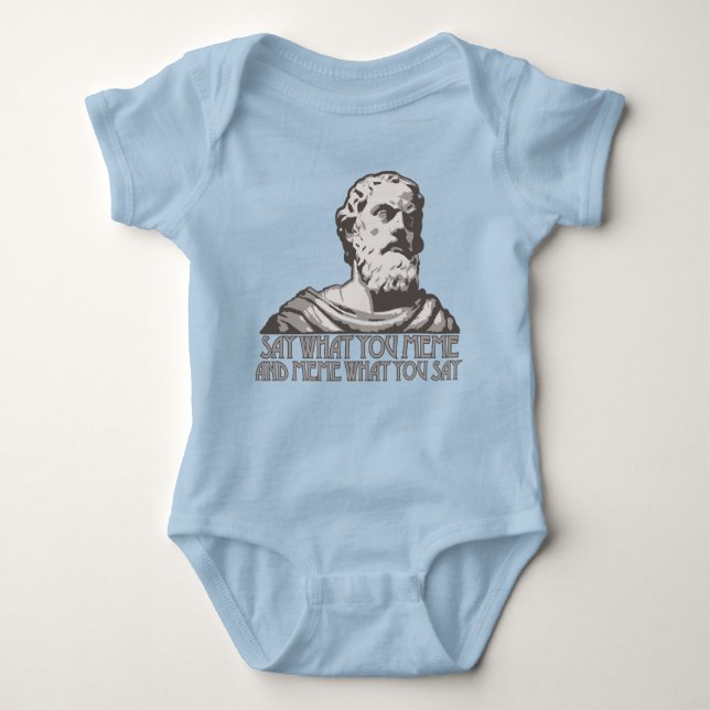 Say What You Meme and Meme What You Say Baby Bodysuit (Front)