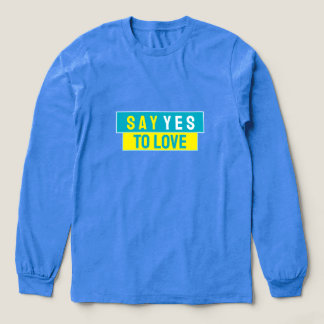 Say Yes To Love Graphic  Tri-Blend Shirt