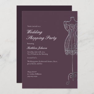 Say Yes to the Dress Bridesmaid Shopping Party Invitation