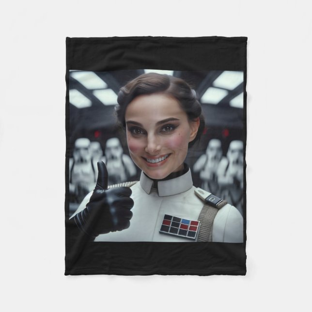 Say Yes To The Empire Sticker  Fleece Blanket (Front)