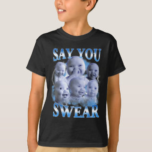 Say You Swear Ai Niche Baby Holding Back Laugh Gen T-Shirt