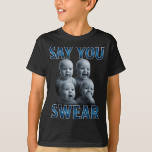 Say You Swear Ai Niche Baby Holding Back Laugh Gen T-Shirt