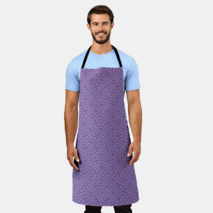 Sayagata pattern, Japanese, Purple and Pink Apron