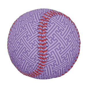 Sayagata pattern, Japanese, Purple and Pink Baseball