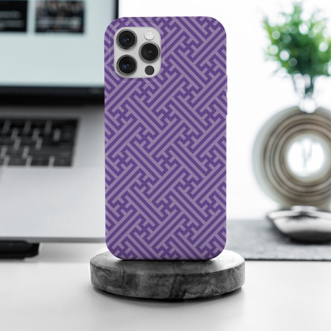 Sayagata pattern, Japanese, Purple and Pink Case-Mate iPhone Case (Creator Uploaded)