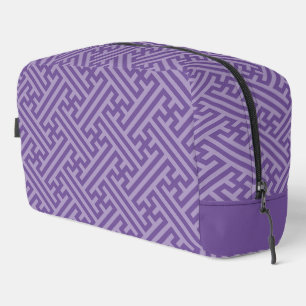 Sayagata pattern, Japanese, Purple and Pink Dopp Kit