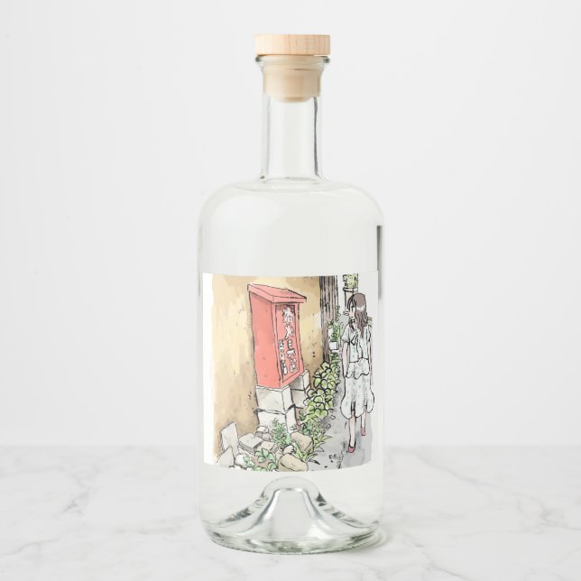 Sayagou Liquor Bottle Label (Front)