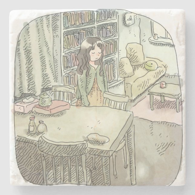 Sayaku Gokuchi Stone Coaster (Front)