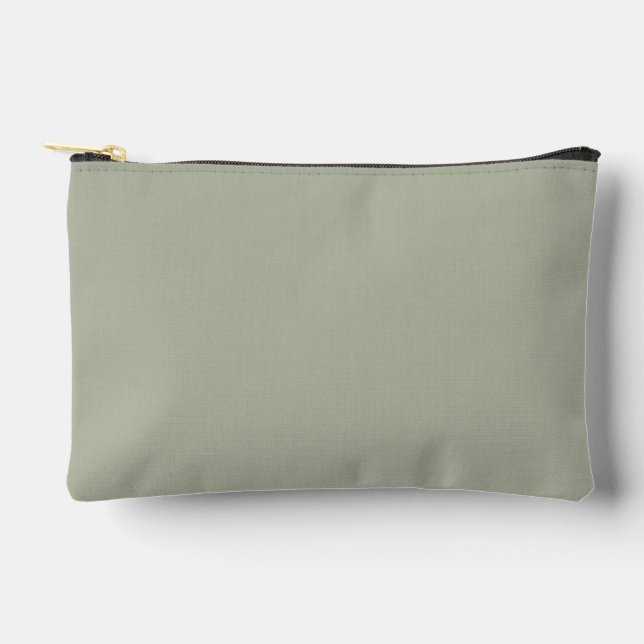 Saybrook Sage Solid Colour Accessory Pouch (Front)