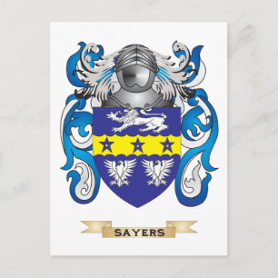 Sayers Coat of Arms (Family Crest) Postcard