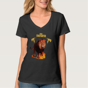 Saying firefighter firefighter lion hero king of f T-Shirt