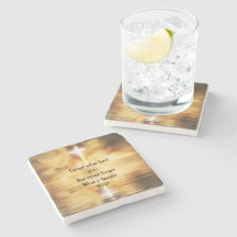 Saying Forget What Hurt You Inspirational Stone Coaster