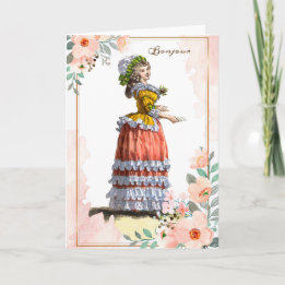 Saying Hello Marie Antoinette Friendship Card