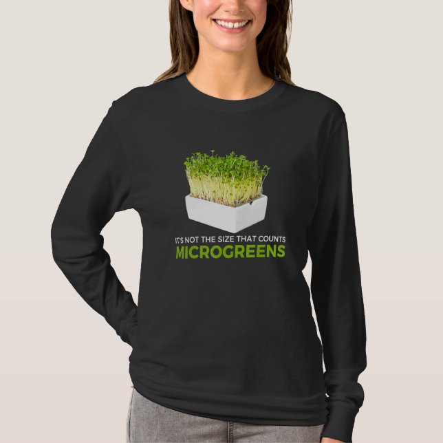 Saying Microgreen Farmer Gardening Tee (Front)