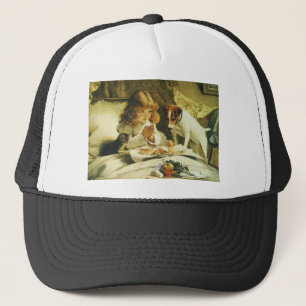 Saying Our Prayers, Suspense Charles Burton Barber Trucker Hat