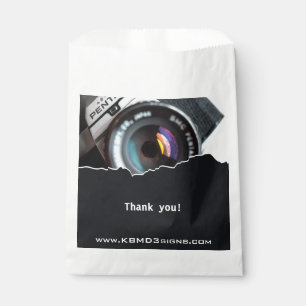 Saying Thank You Black White Photographer Favour Bags
