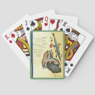 Sayori & Awabi (Halfbeak, Abalone) Hiroshige Fish Playing Cards