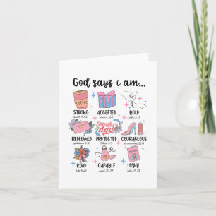 Says I Am Mothers Day Christian Motivation Mum Jes Card