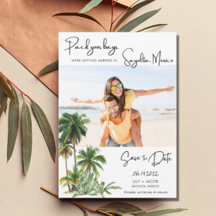 Sayulita, Mexico Beach Destination Photo Wedding Save The Date
