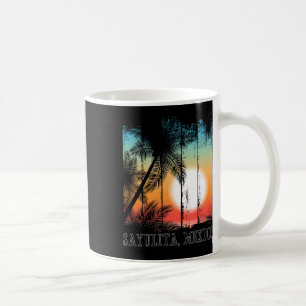Sayulita Mexico Beach Palms Vacation Surf Sundown  Coffee Mug